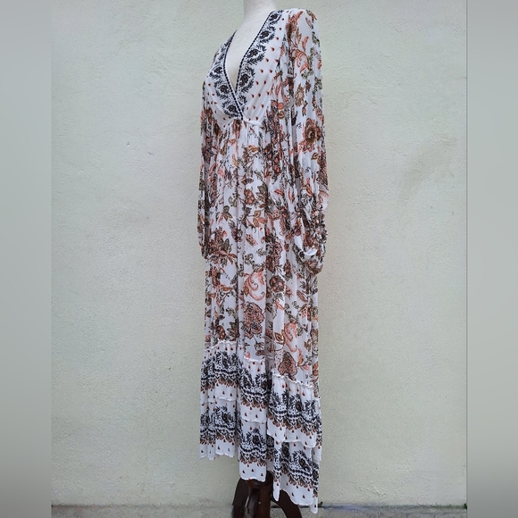 Anthropologie V-neck Longsleeve Maxi Dress - Picture 8 of 16